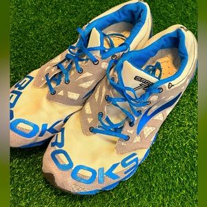 Brooks Mens Racer T7  Gray Blue Low Top Athletic Running Shoes Size 11